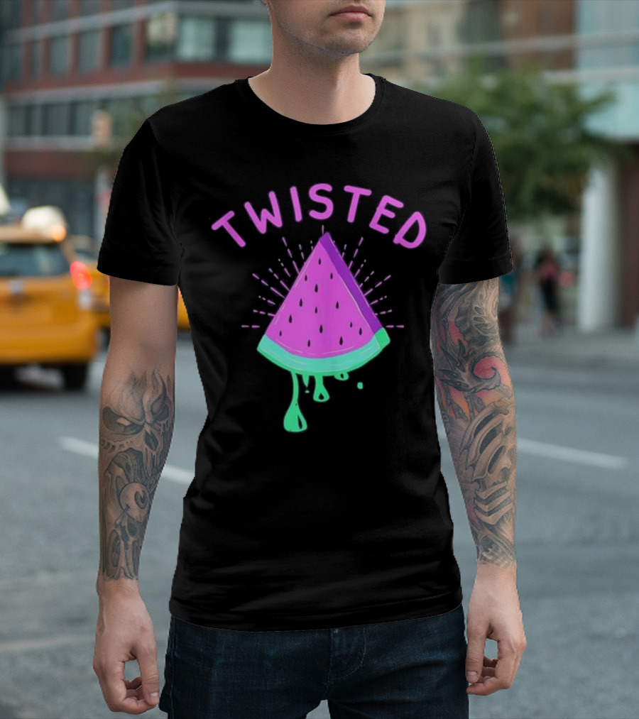 Twisted EDM Techno Melon Rave Music T-Shirt