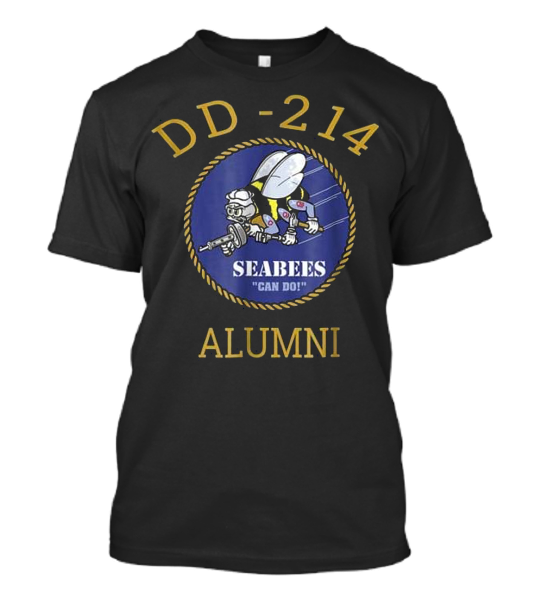 DD-214 Alumni Seabees Can Do T-Shirt