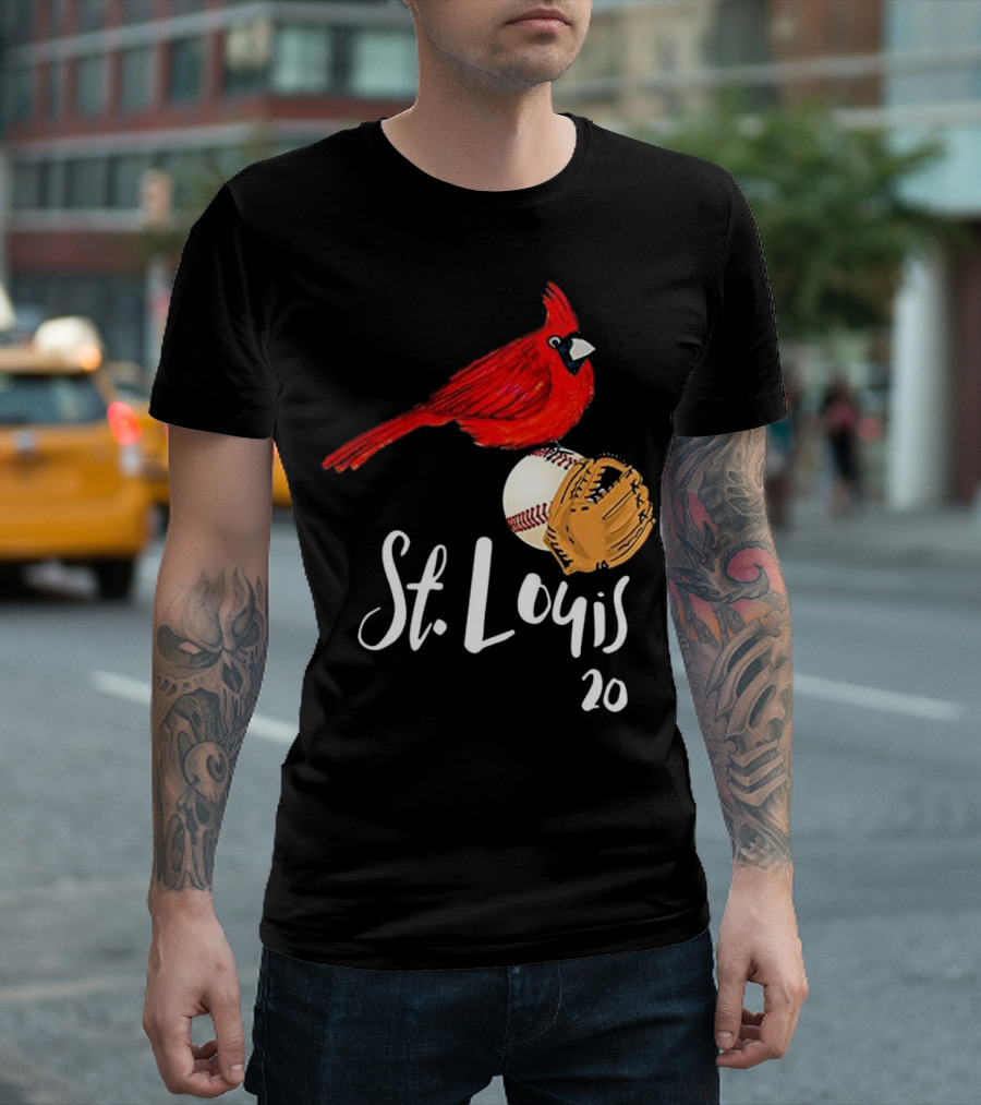 St. Louis Cardinal Baseball Number 20 T-Shirt
