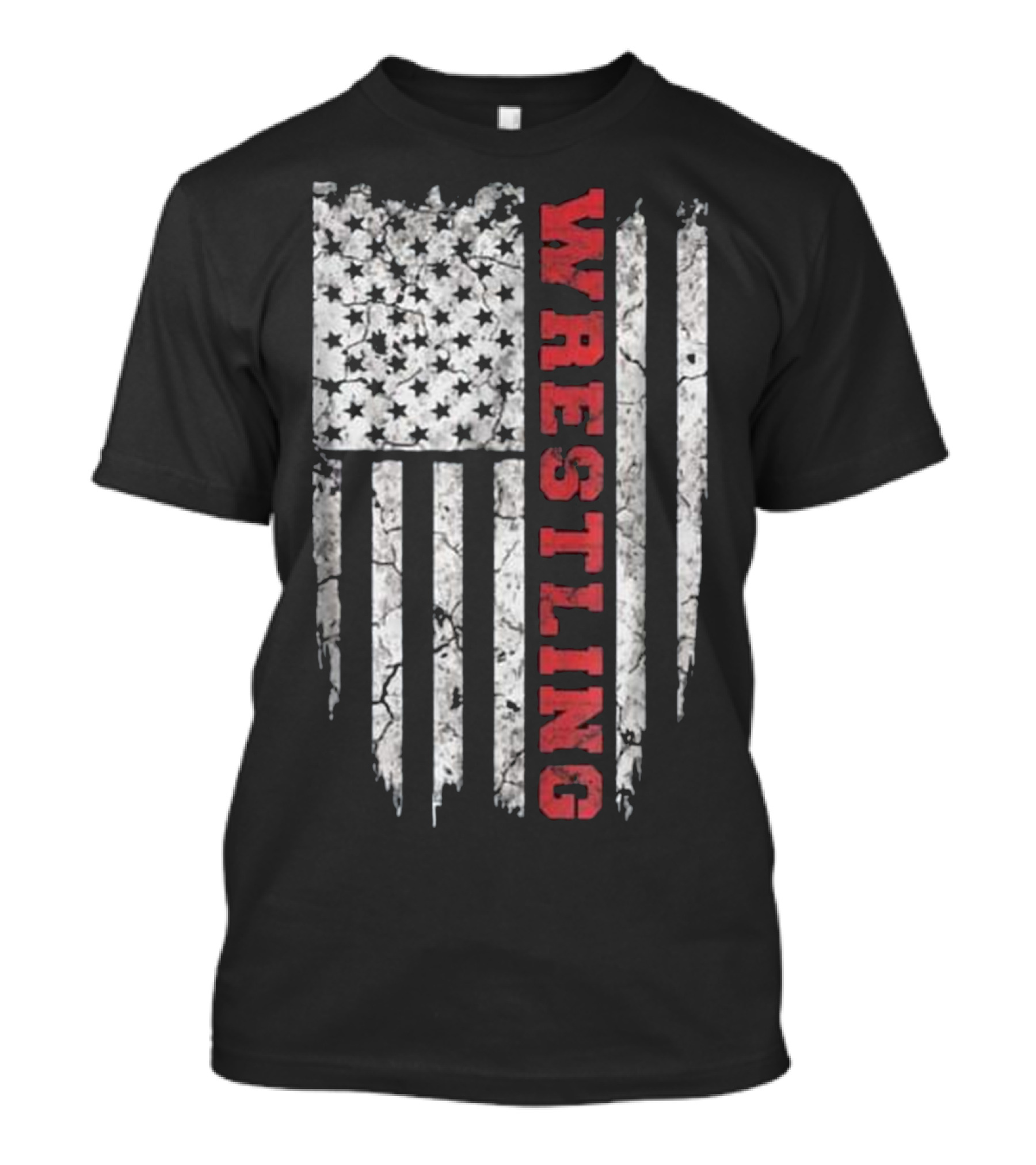 American Wrestling Flag USA T-Shirt