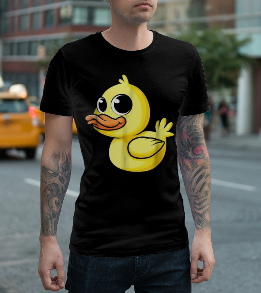 Cute Duckling Baby Duck Bird Anim Character T-Shirt