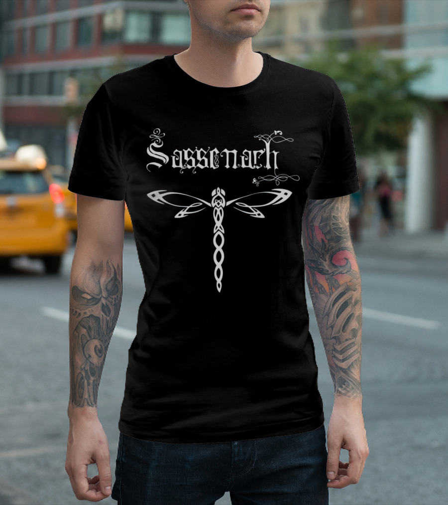 Sassenach Dragonfly Celtic Knot Scottish Outland Gaelic T-Shirt