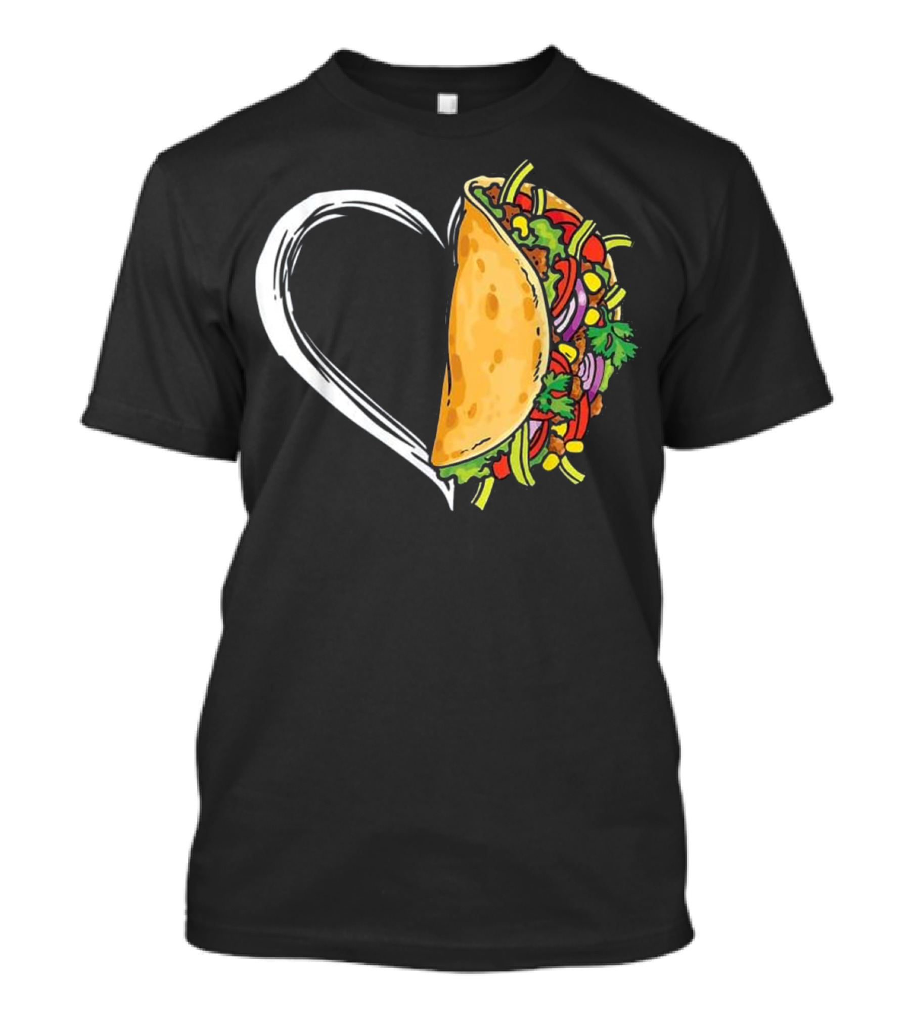 Heart Tacos Love Taco Lover Food Gifts T-Shirt