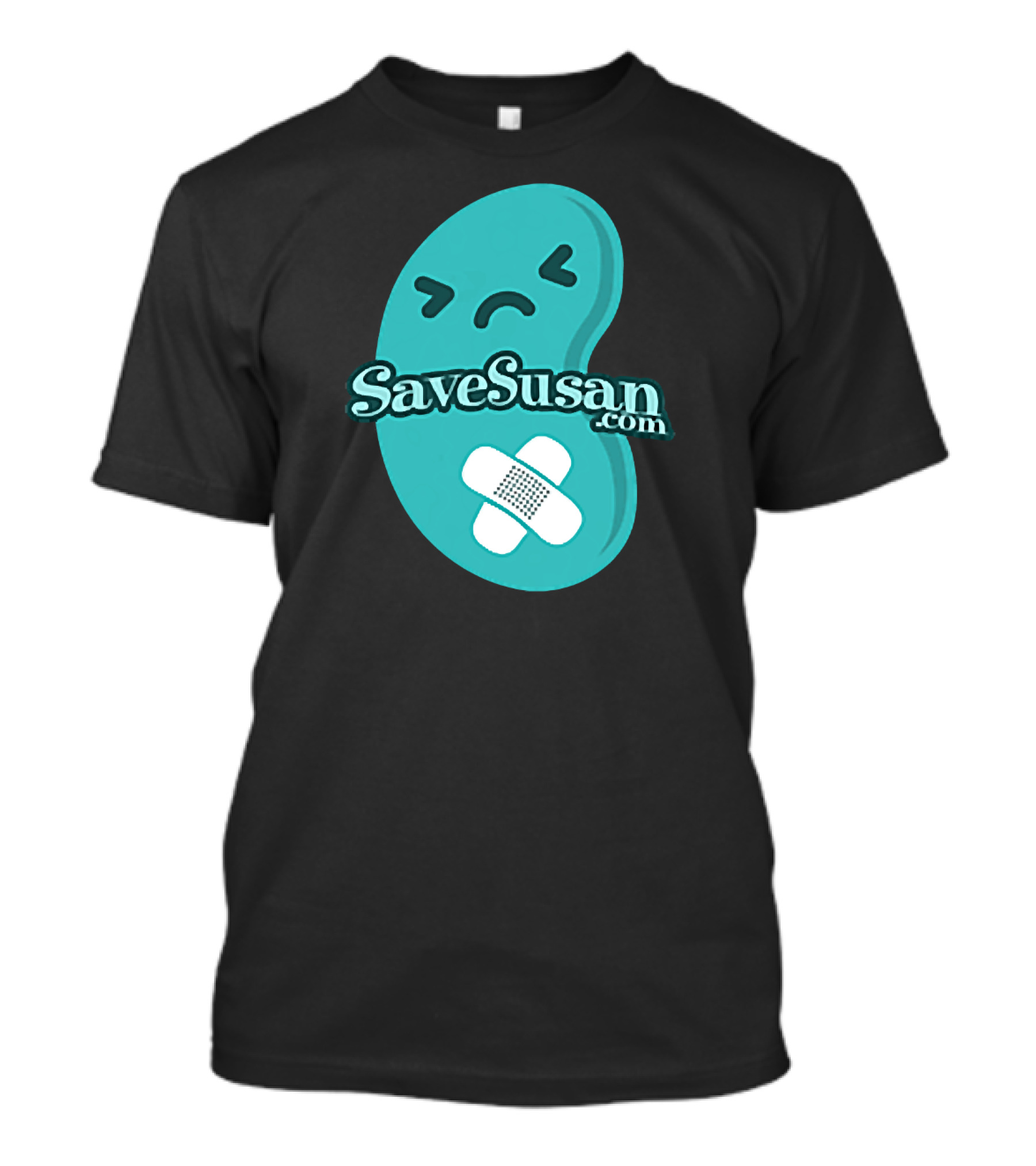 Save Susan Dot Com Sad Face With Bandage T-Shirt