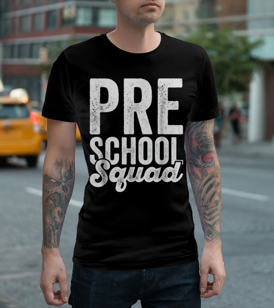 Pre School Squad Pre-K Teacher Squad Scho T-Shirt