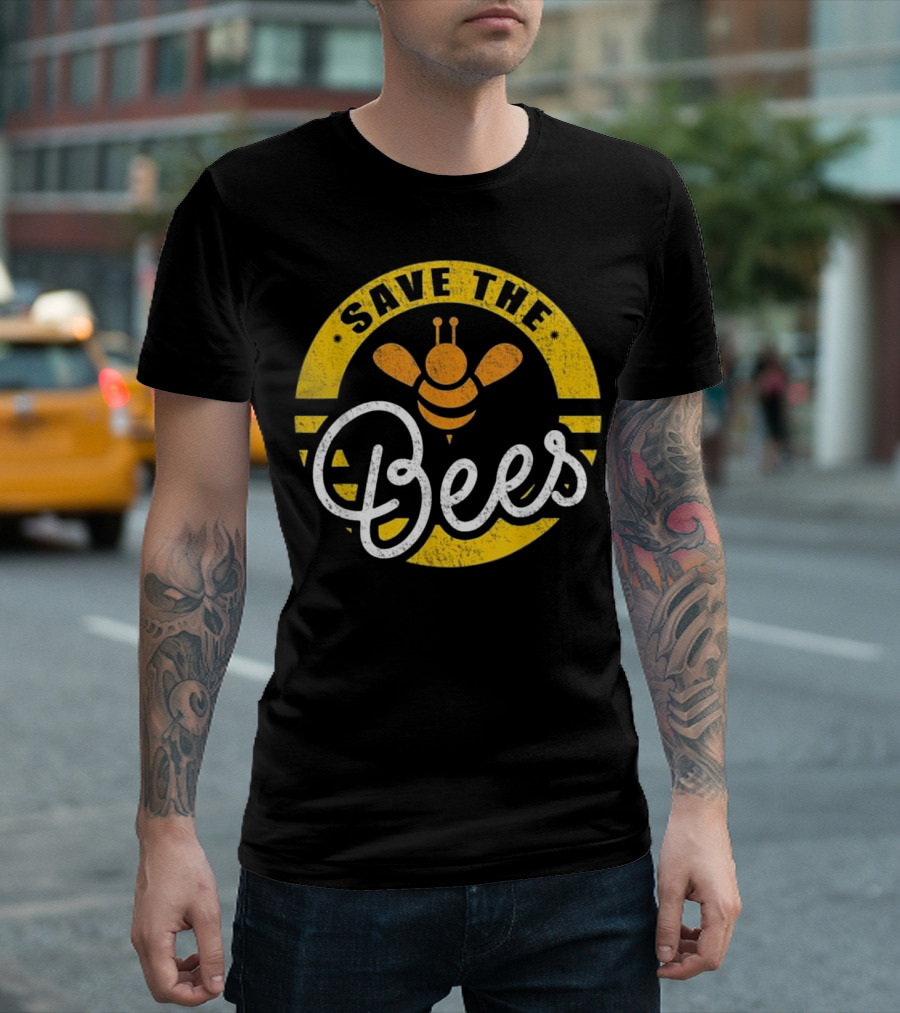 Save The Bees Planet Earth Day Environmental Awareness T-Shirt