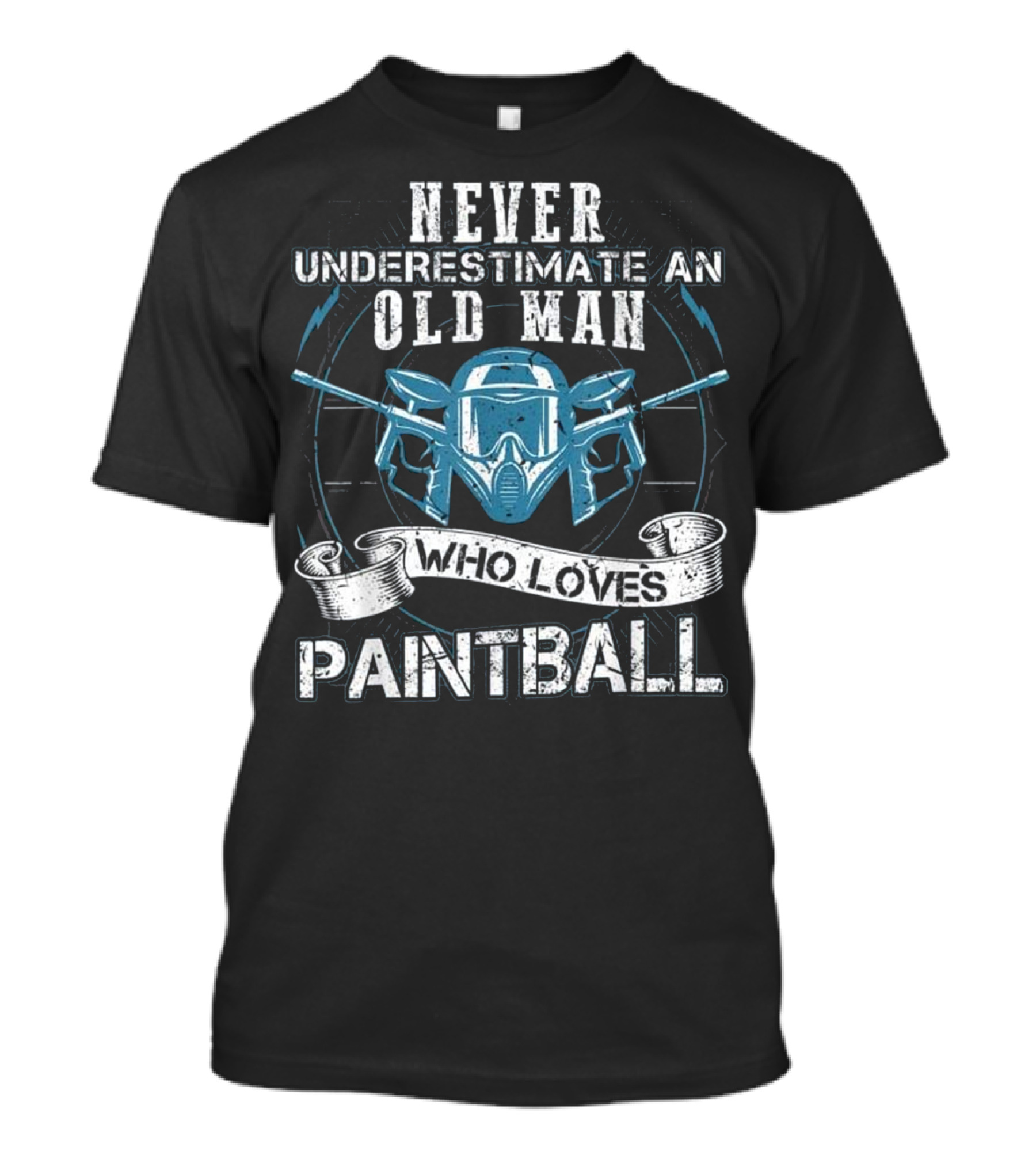 Never Underestimate An Old Man Who Loves Paintball T-Shirt