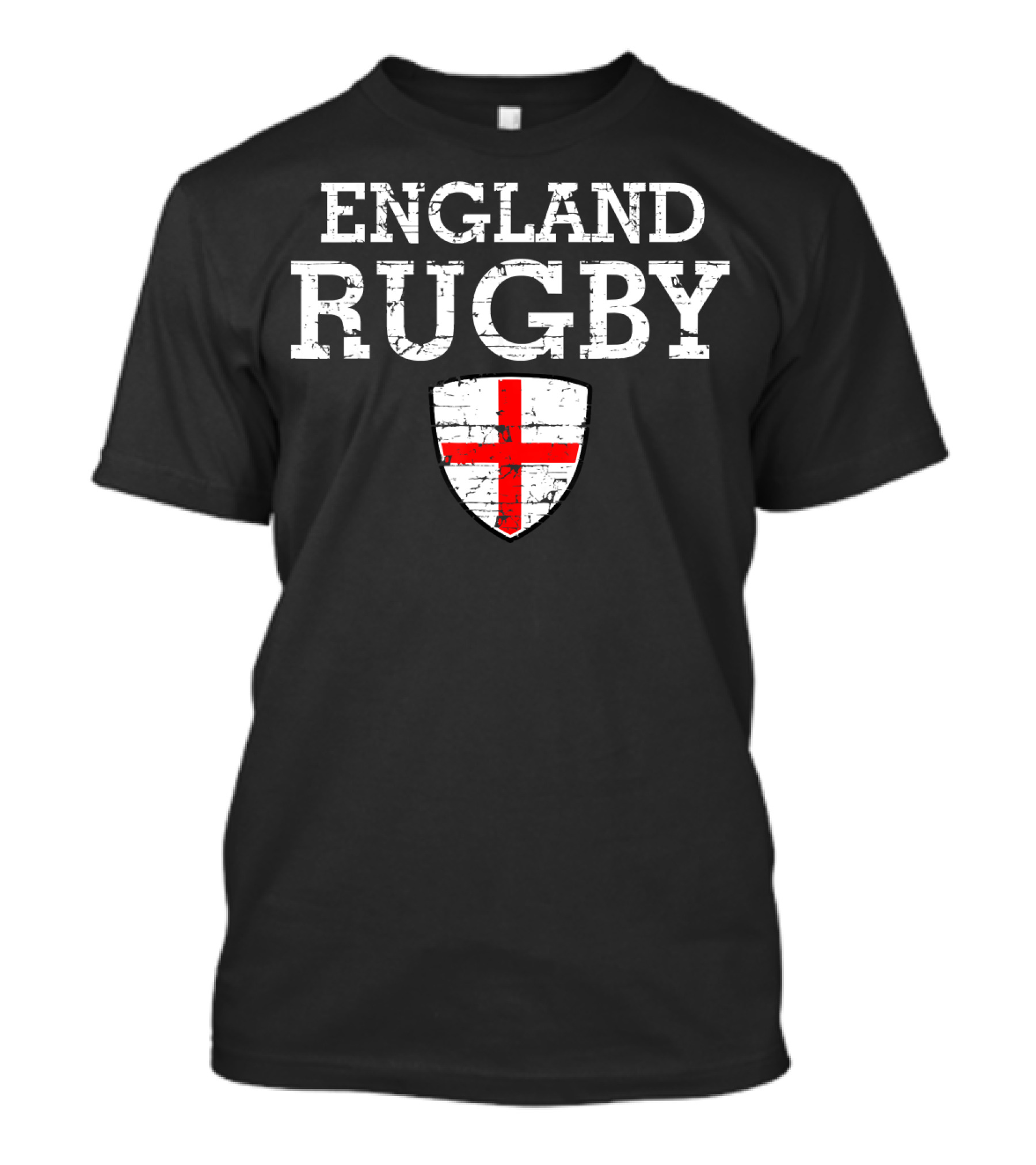 England Rugby Flag Shield Emblem T-Shirt