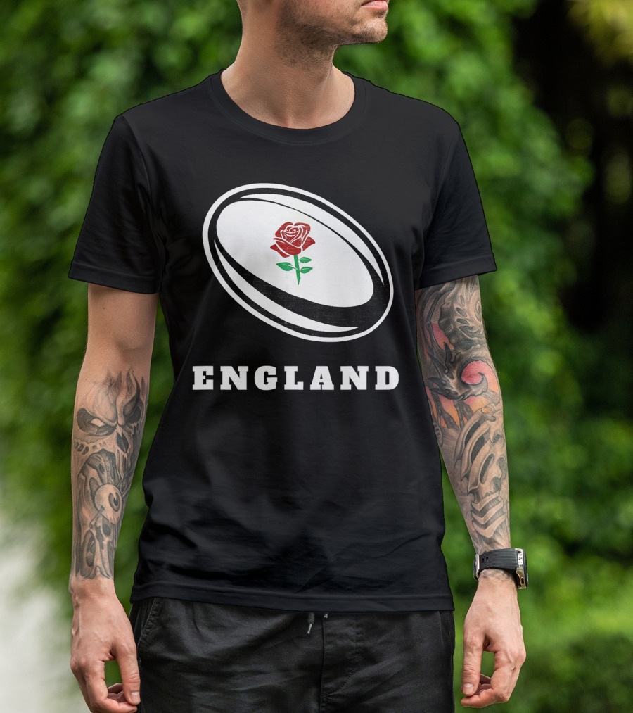 England Rugby Rose Rugby Ball T-Shirt