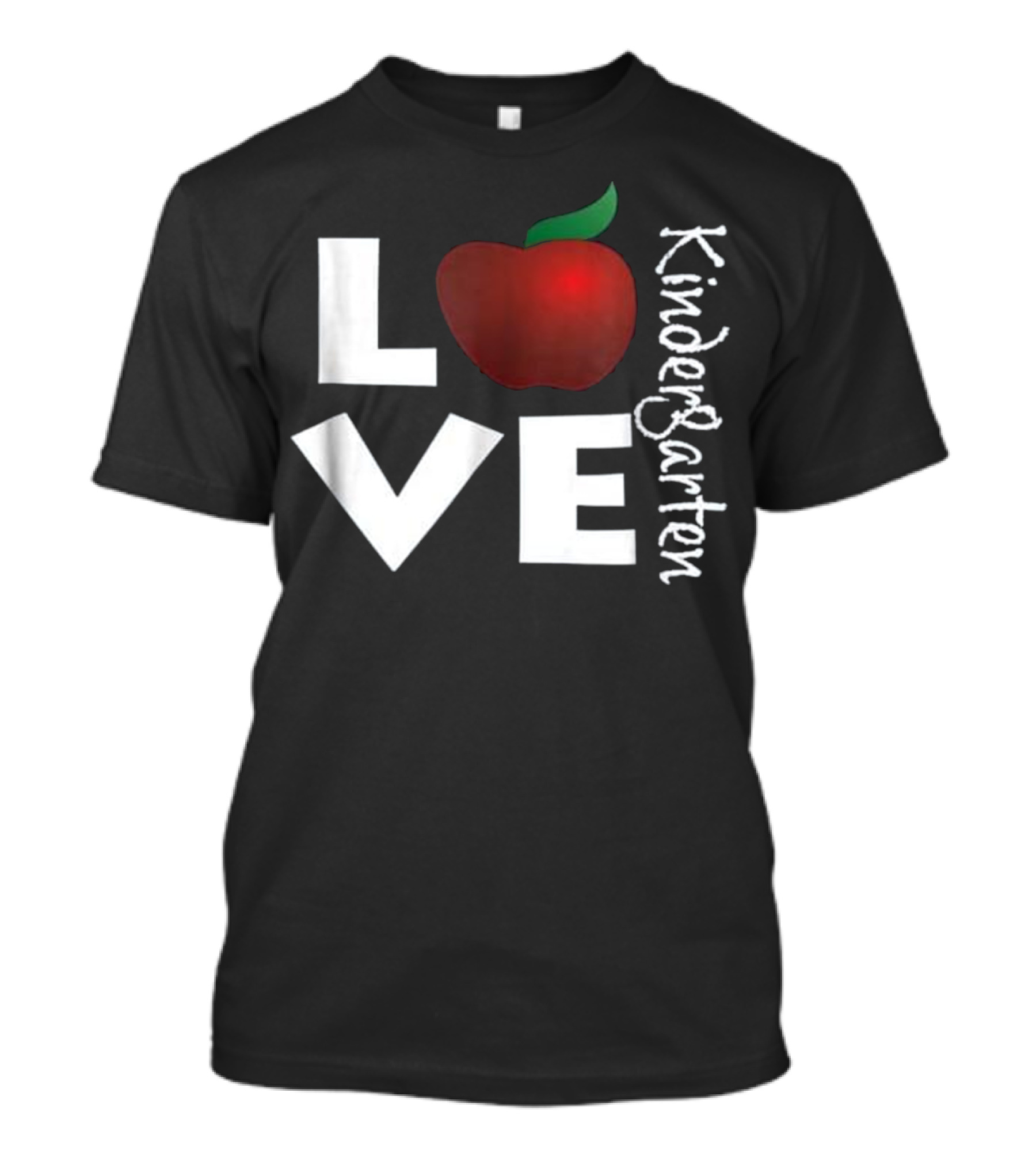 Love Kindergarten Apple Theme Teacher Appreciation T-Shirt