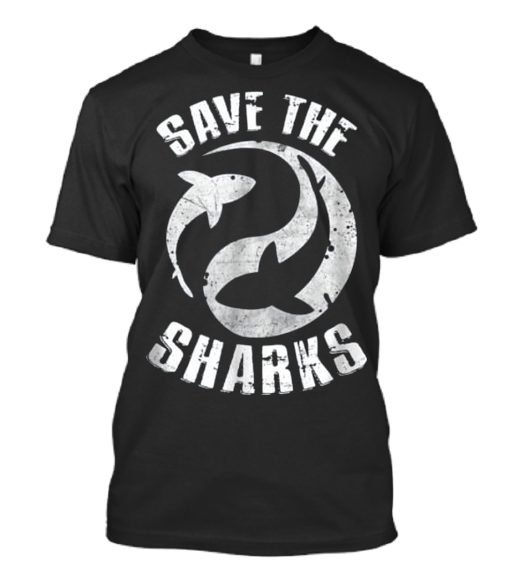 Save The Sharks Ocean Conservation Scuba Diving Awareness T-Shirt