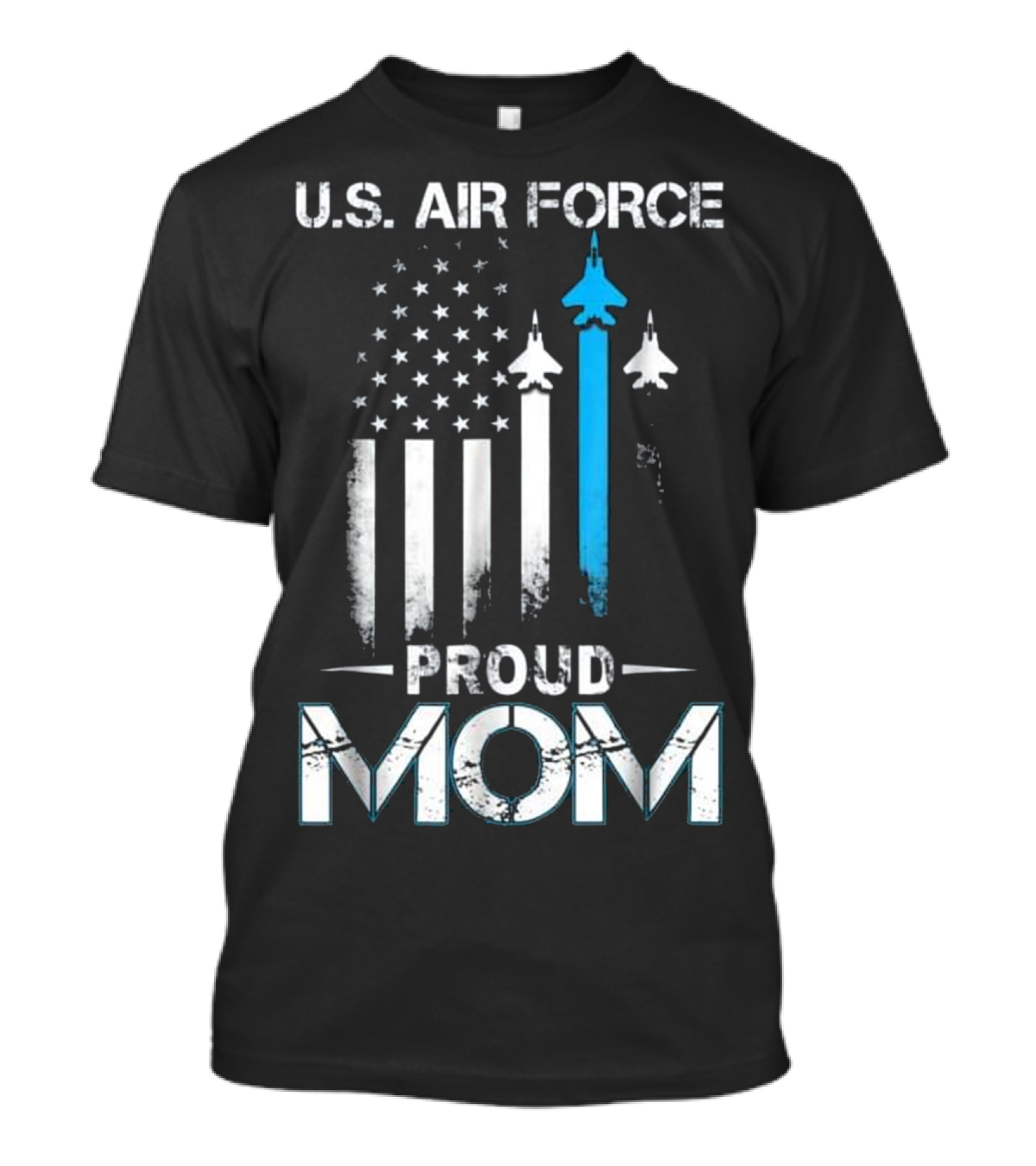 U.S. Air Force Proud Mom American Flag Jets T-Shirt