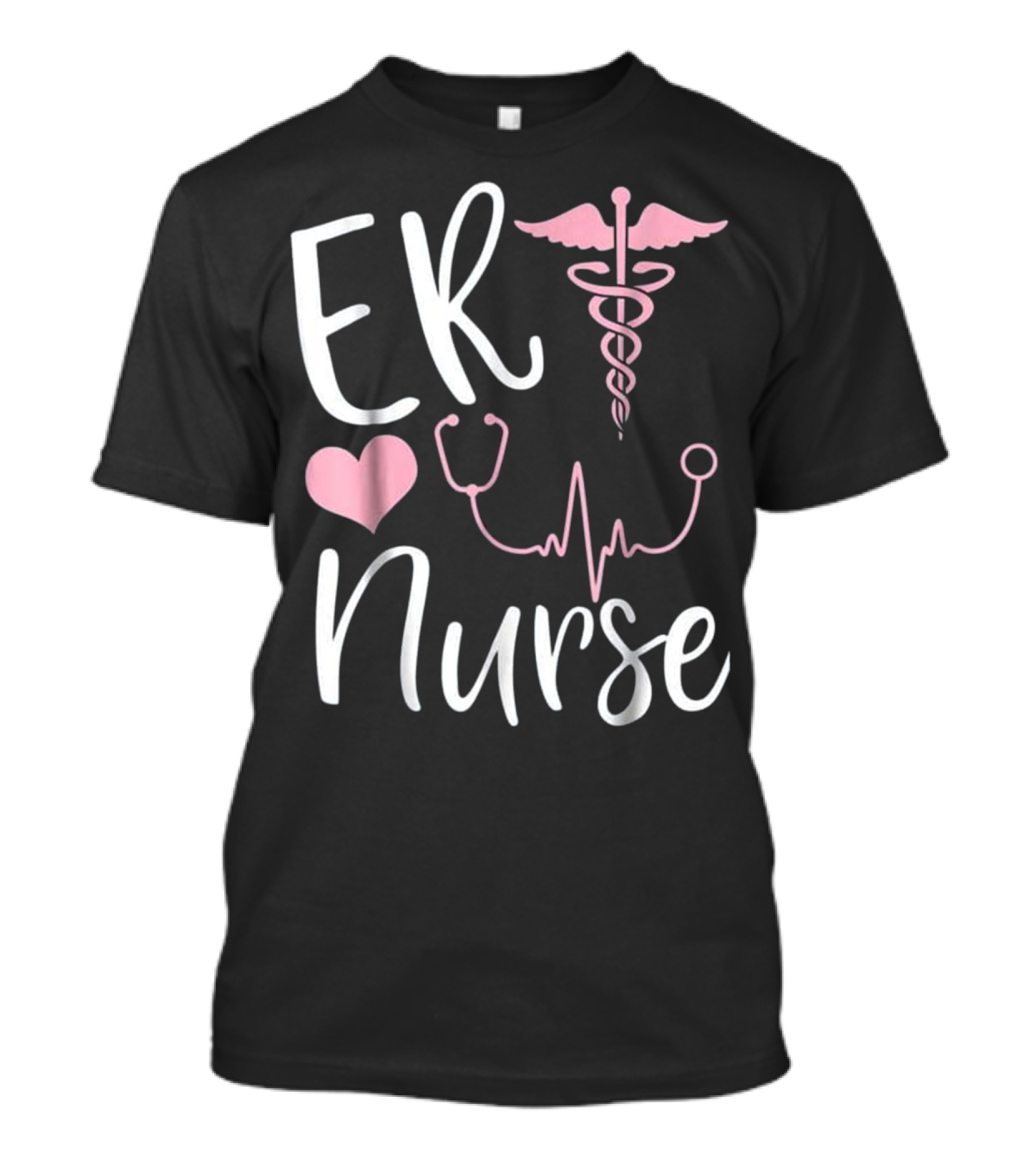 ER Nurse Love Stethoscope Heartbeat T-Shirt