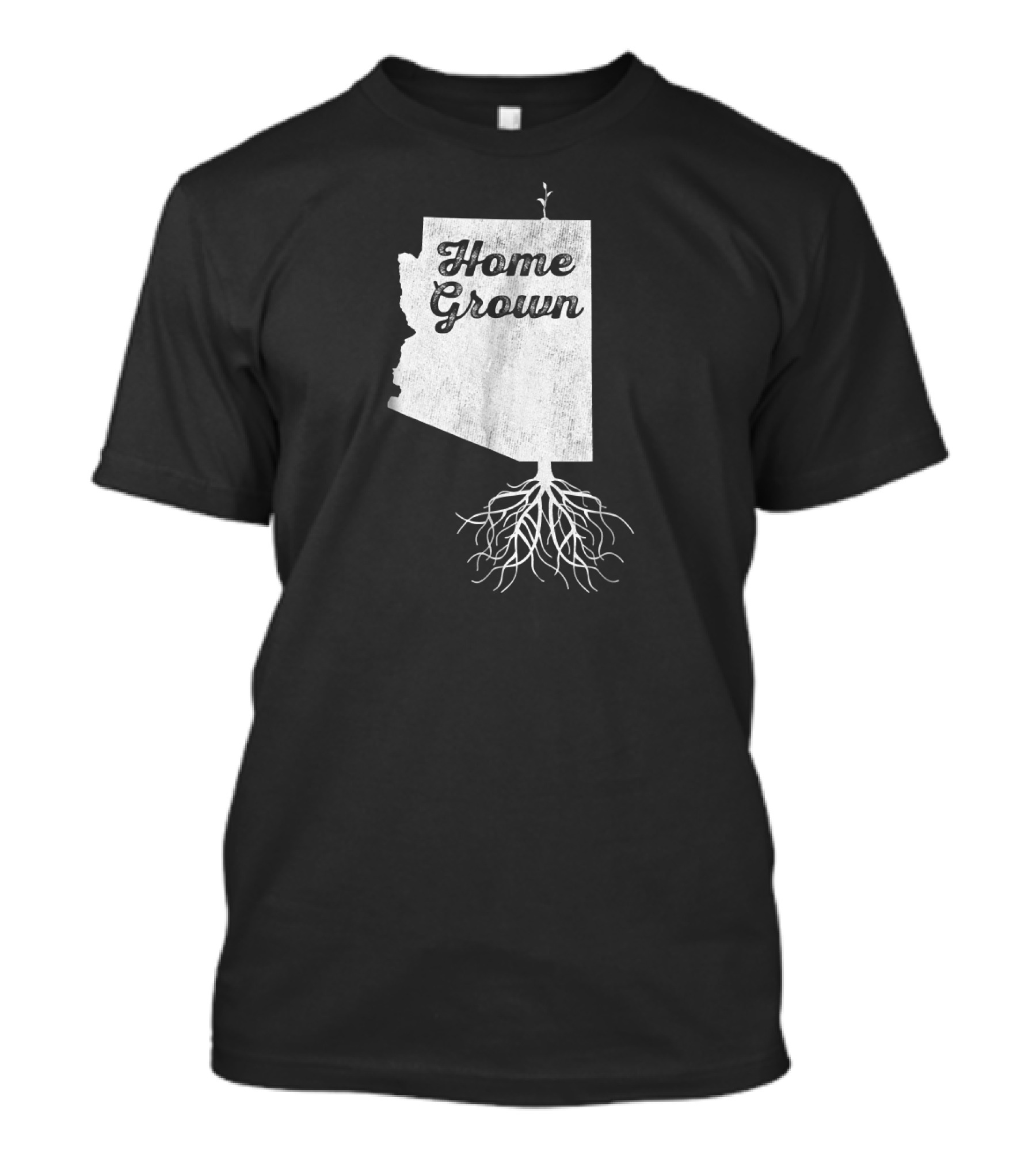Home Grown Roots Arizona State Map T-Shirt
