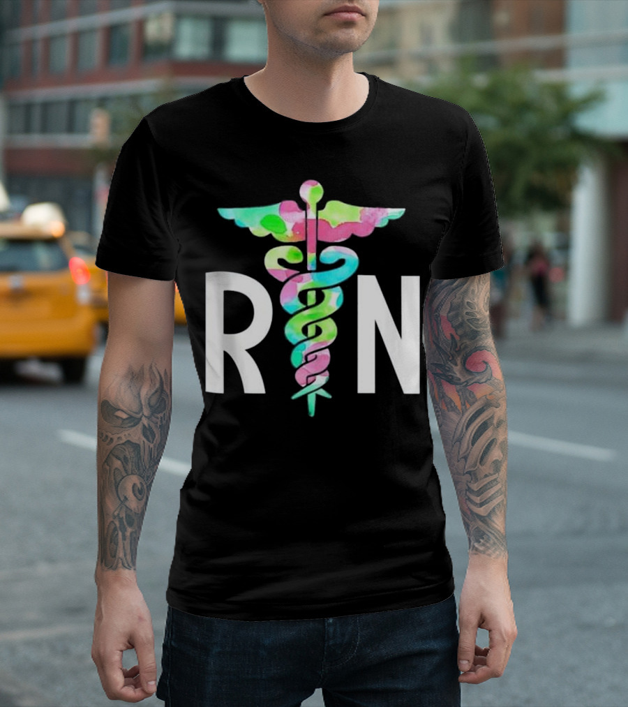 Cute RN Caduceus Nursing T-Shirt