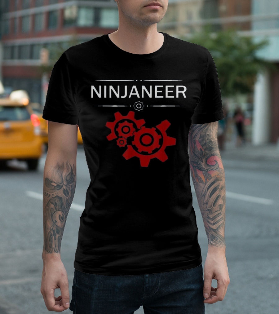 Ninjaneer Funny Appreciation Gift Fo Red Gear T-Shirt