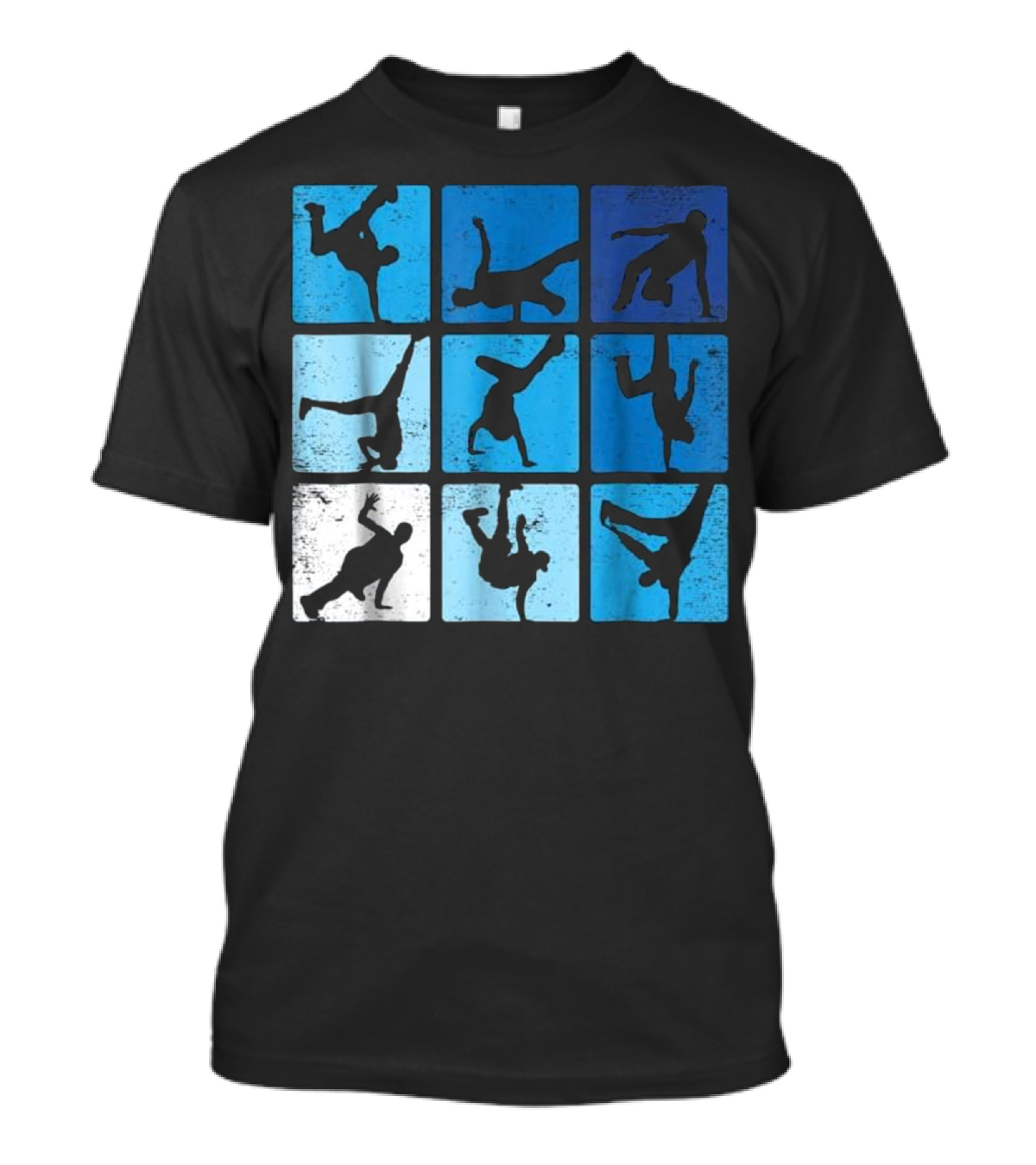 Hip Hop Breakdance Poses Retro Vintage T-Shirt