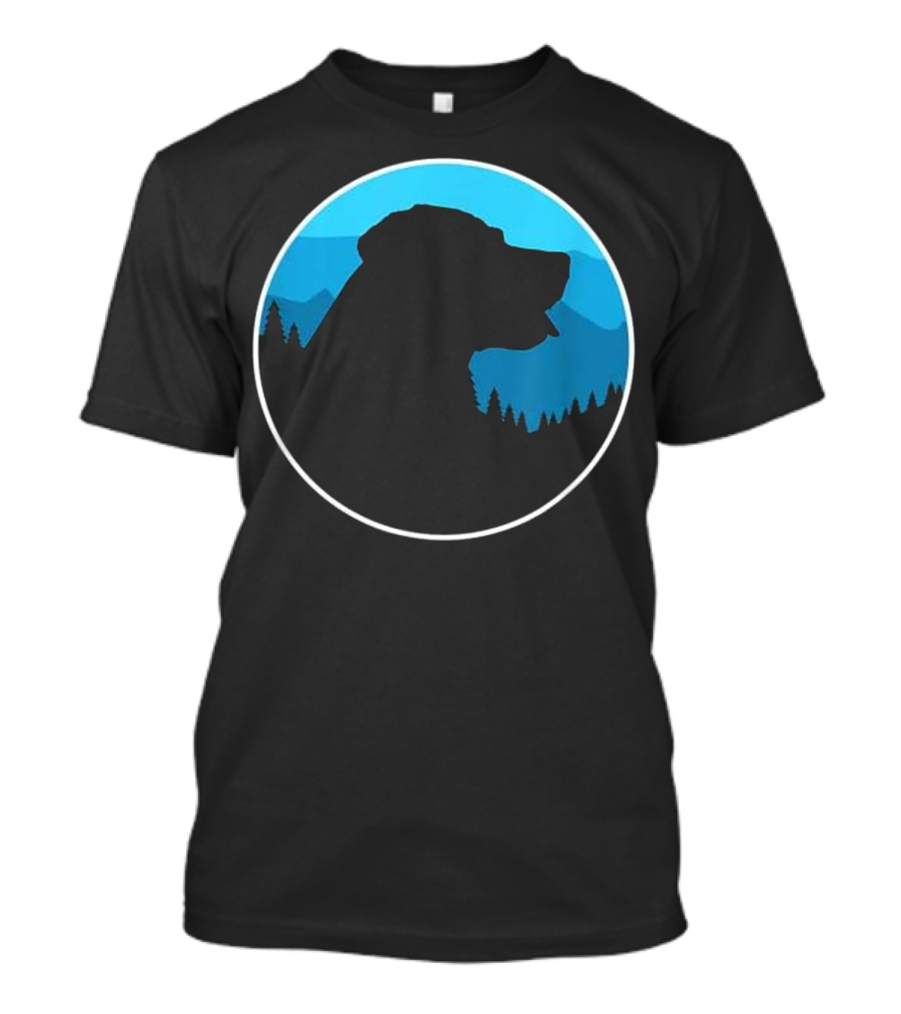 Labrador Retriever Get Outdoors With Your Mountain Adventure Circle T-Shirt