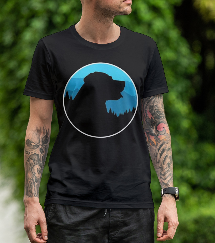 Labrador Retriever Get Outdoors With Your Mountain Adventure Circle T-Shirt