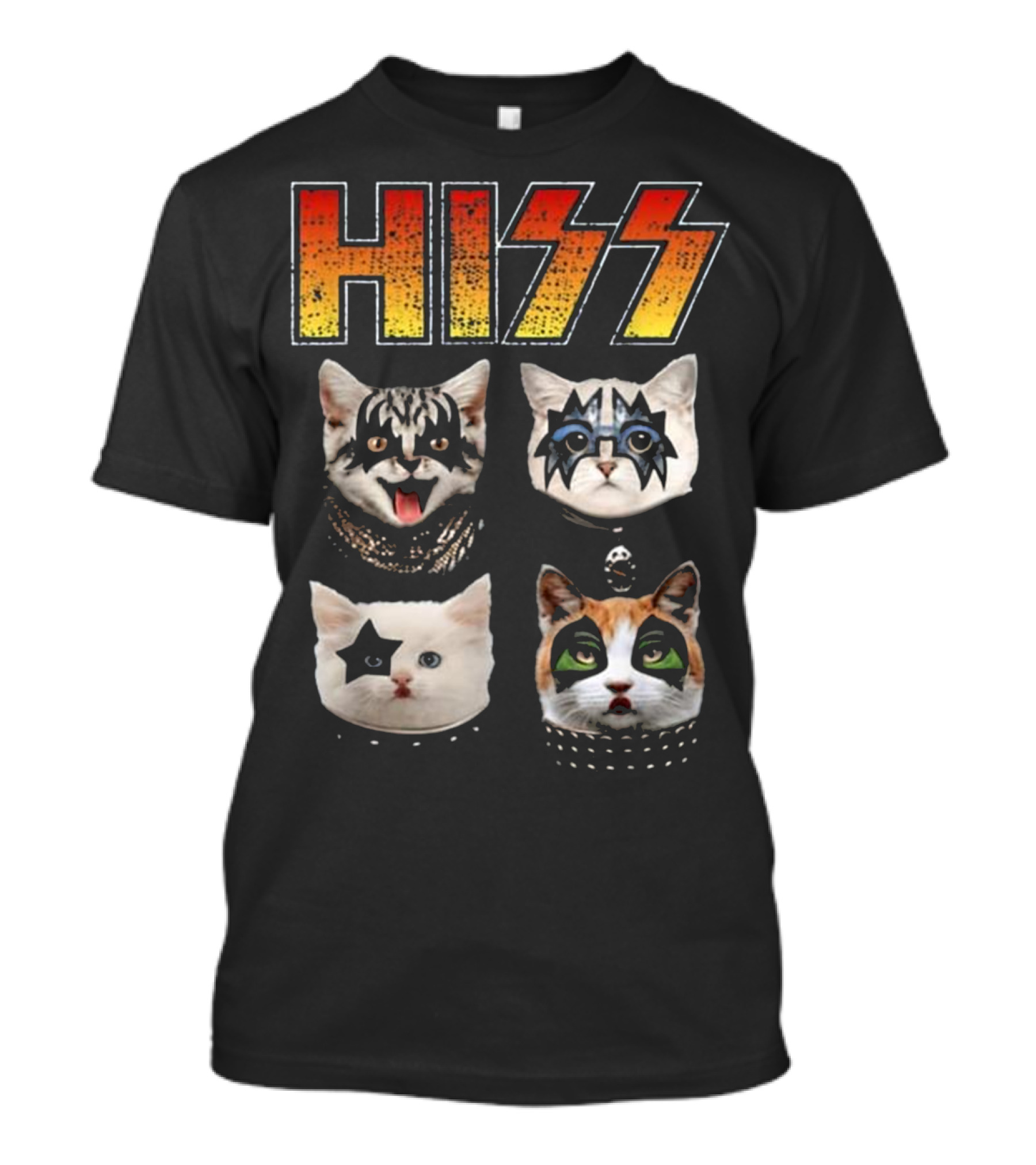 Hiss Cat Band Music Lover T-Shirt