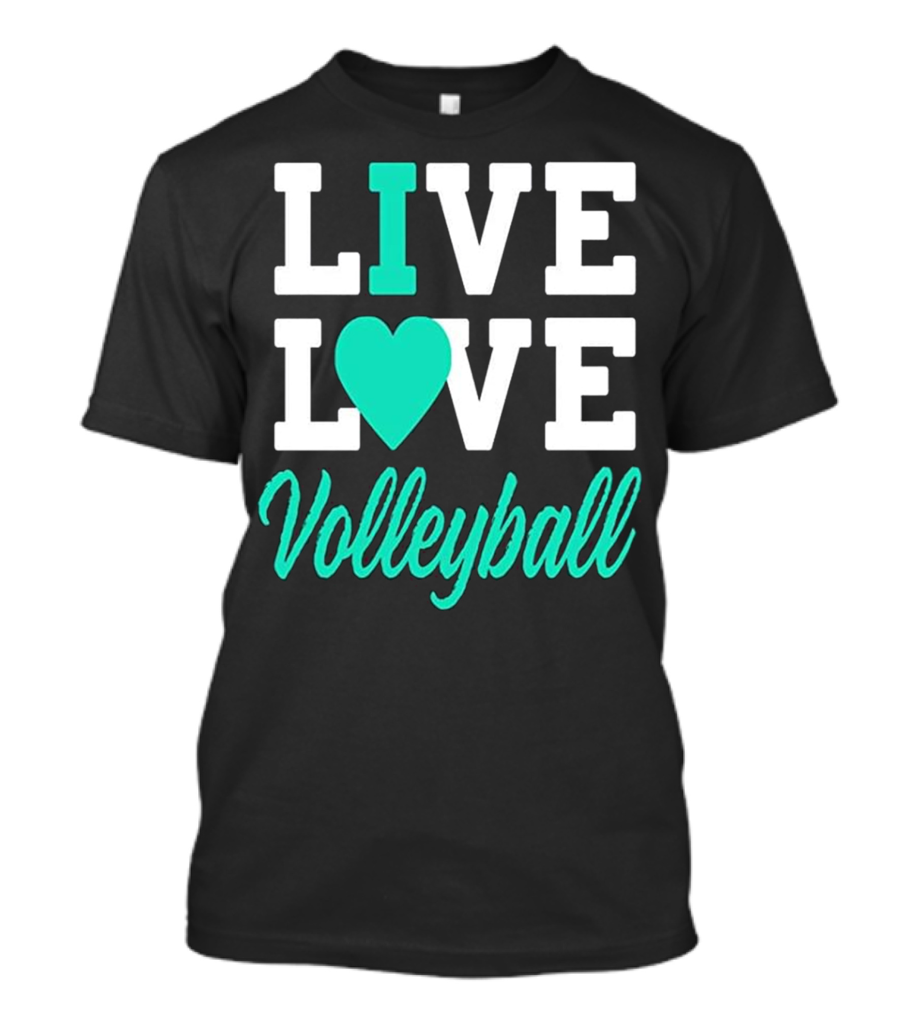 Live Love Volleyball Cute Teen Girls T-Shirt