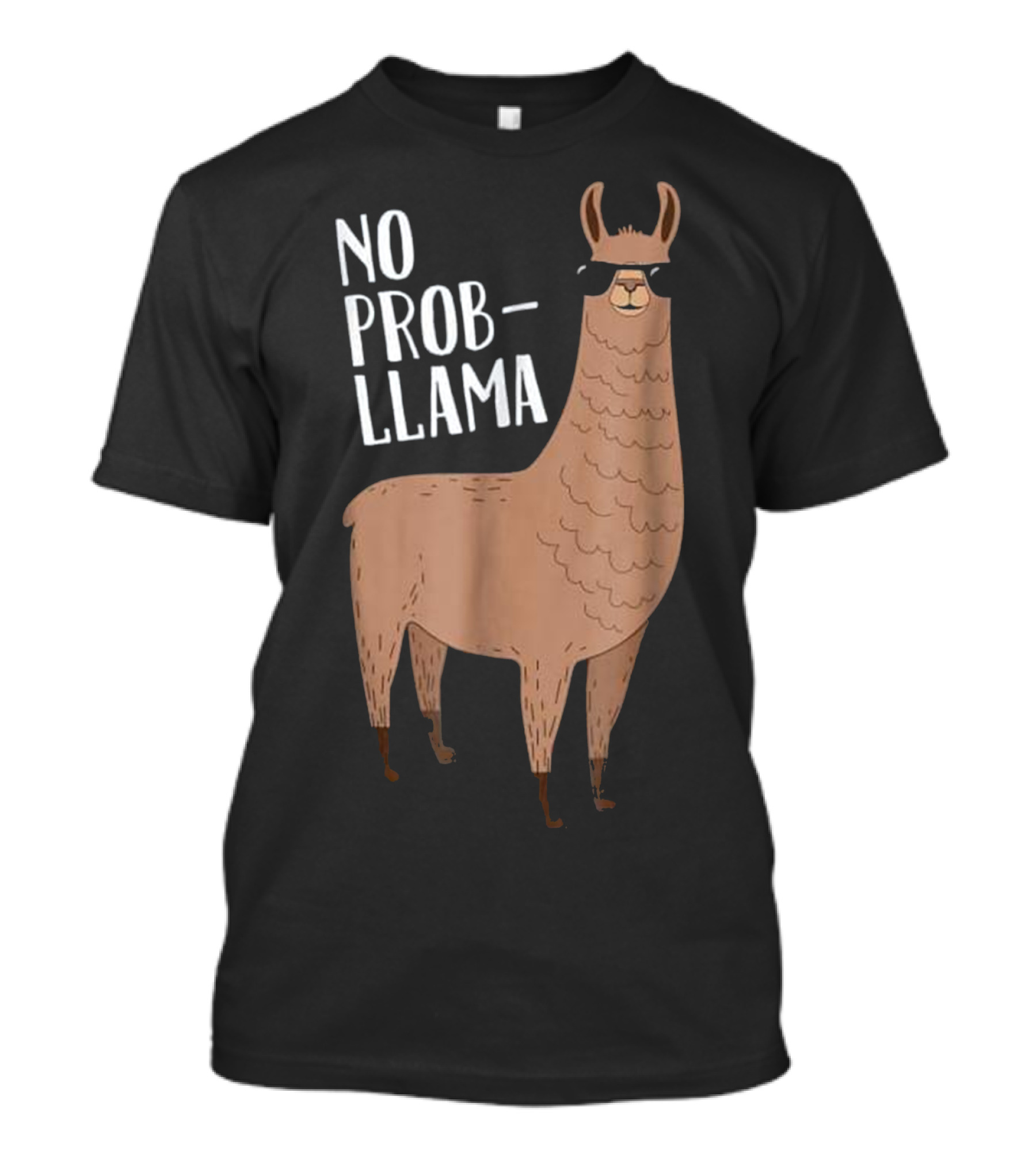 No Prob-Llama Funny Llama Wearing Sunglasses T-Shirt