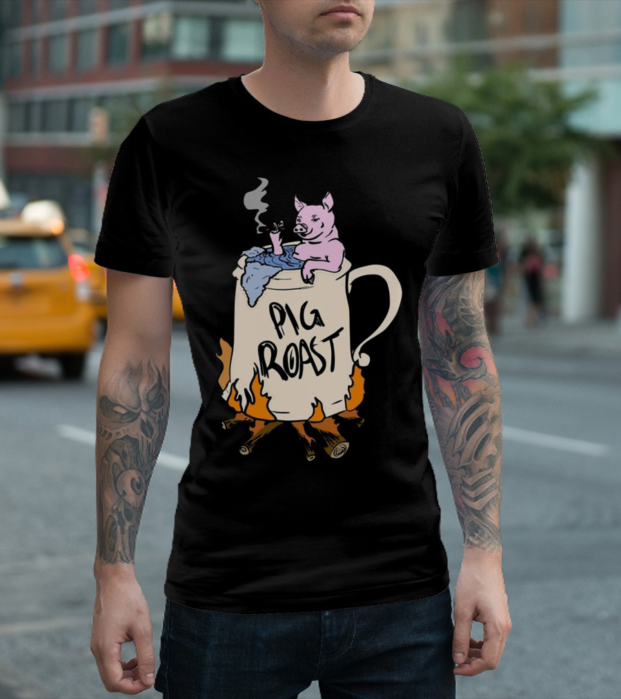 Funny Pig Spit Roast BBQ Party Grilling Pig Roast T-Shirt
