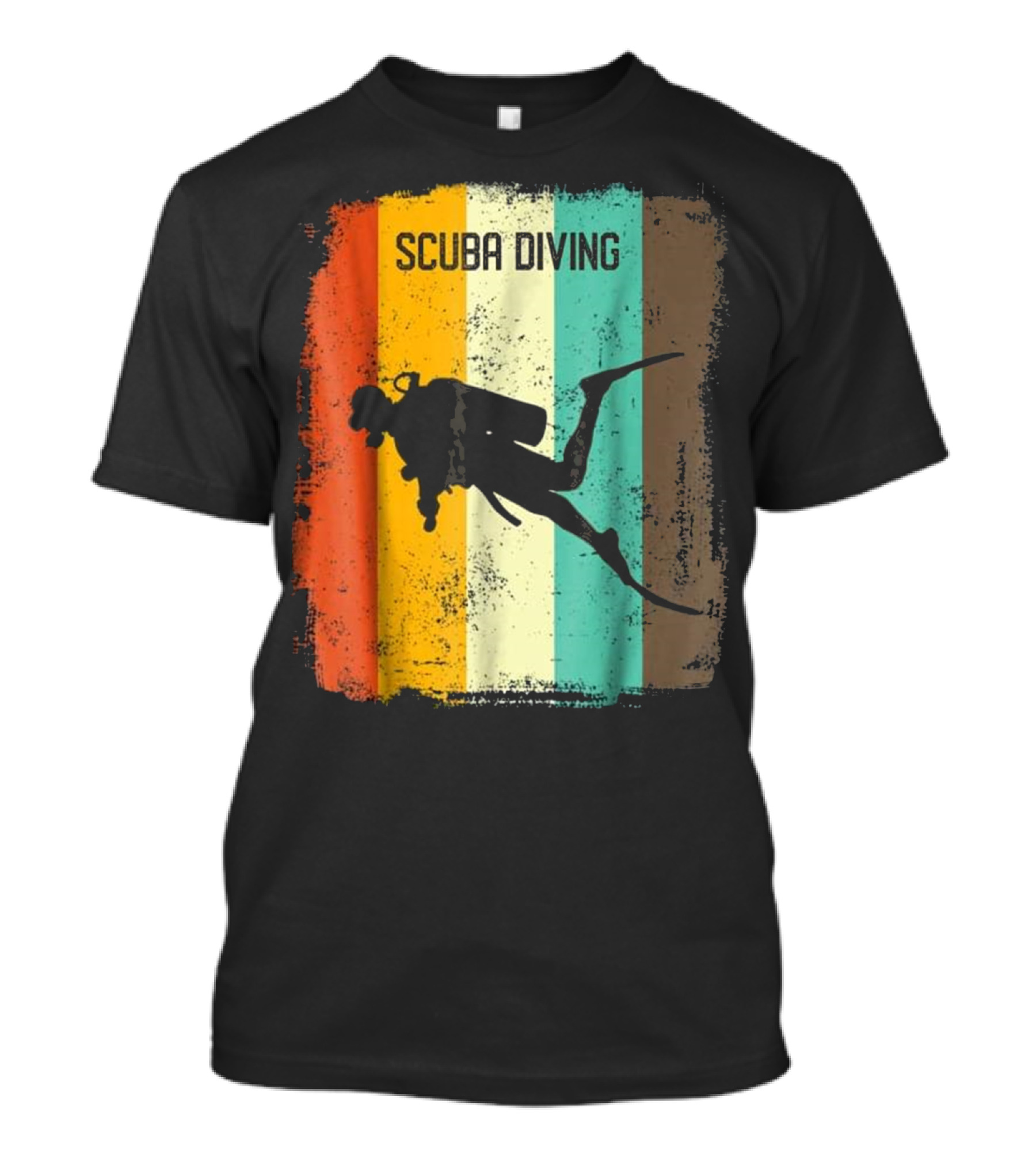 Scuba Diving 70s Vintage Retro Ocean Diver T-Shirt