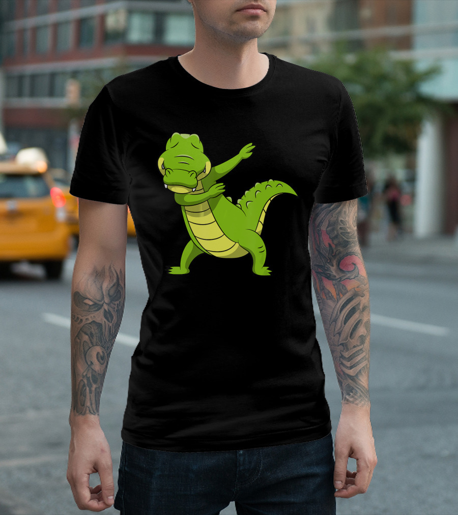 Dabbing Alligator Crocodile Gesture Dance T-Shirt
