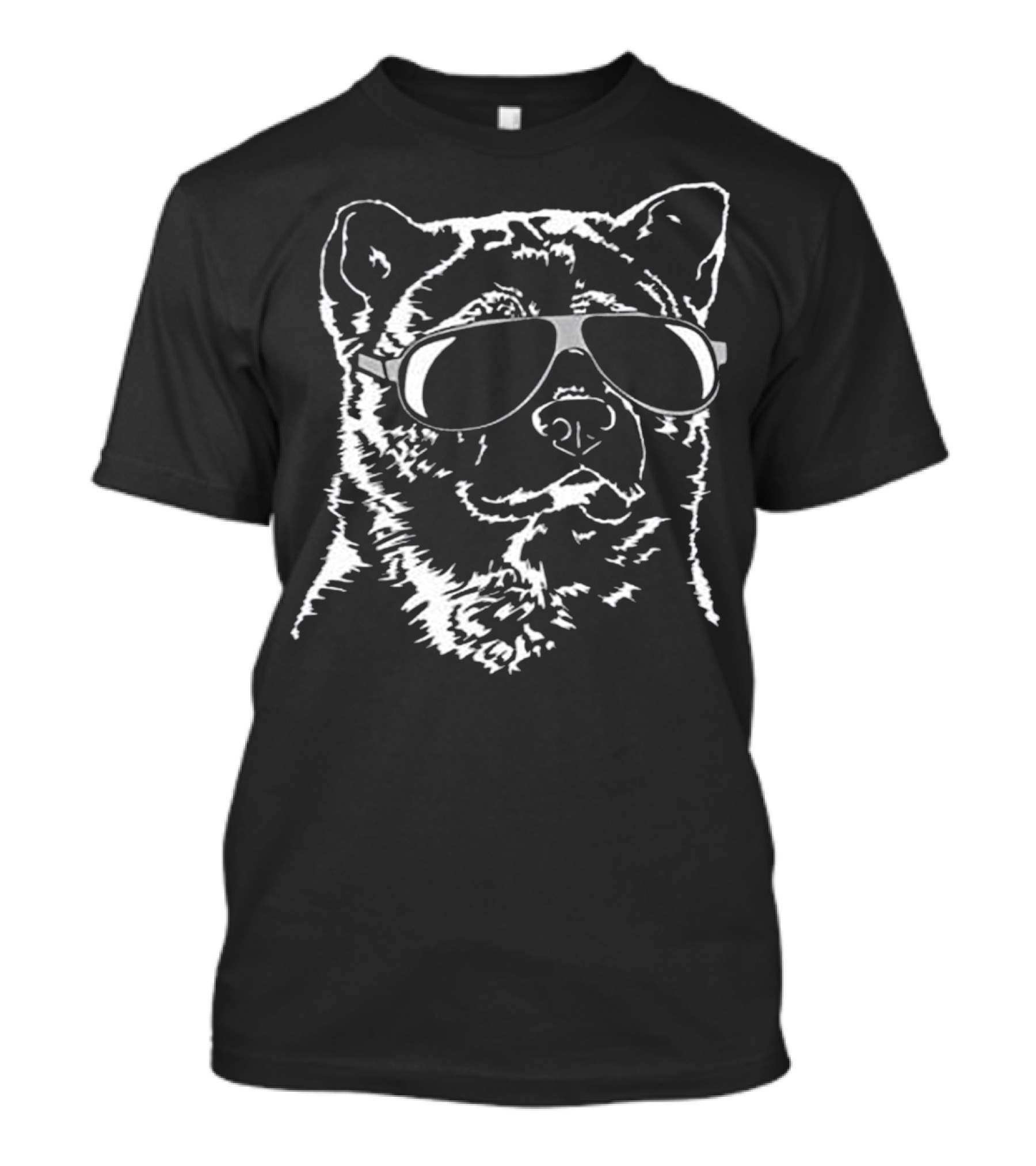 Proud Akita Cool Dog Pullover With Sunglasses T-Shirt