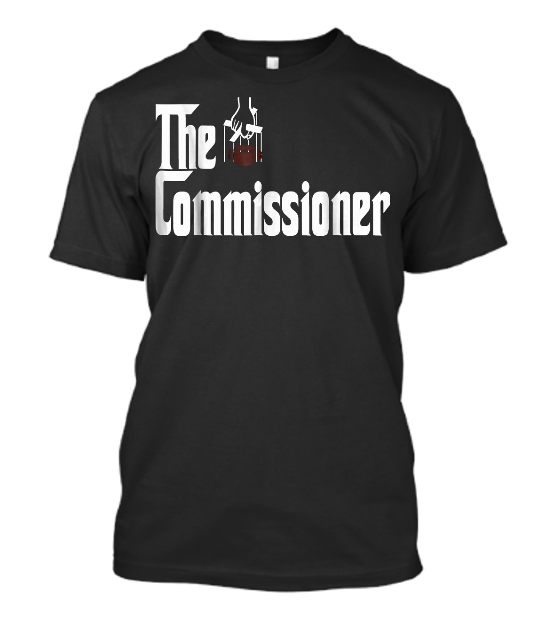 The Commissioner Fantasy Football Par Hands Iconic Draft T-Shirt