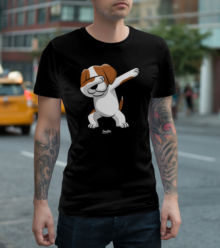 Dabbing Beagle Love Beagle Mom Fun T-Shirt
