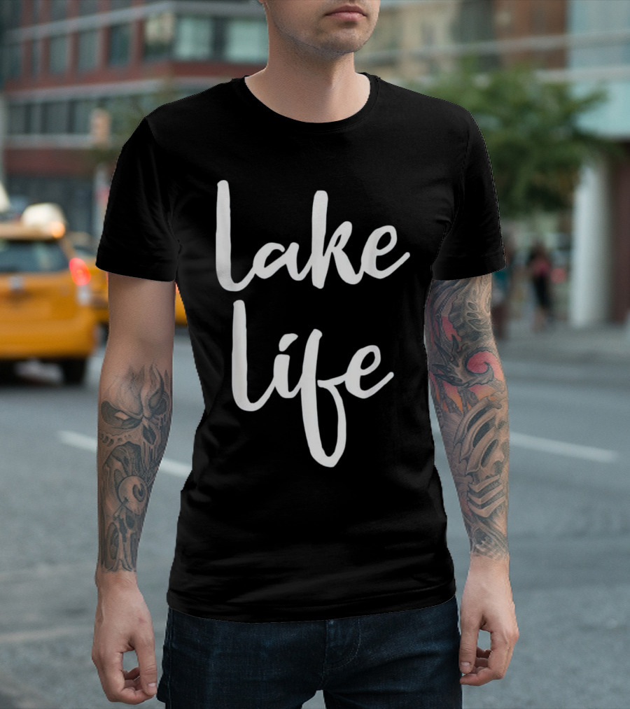 Lake Life Fishing Boating Sailing T-Shirt