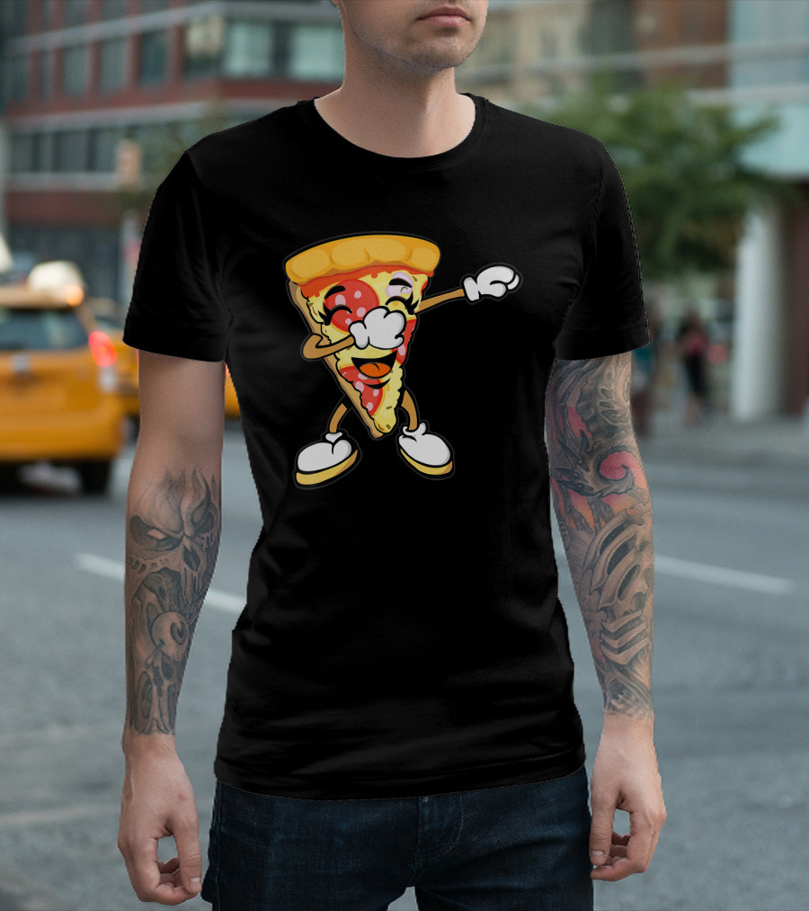 Dabbing Pizza Slice Dance Italian Dab Trend T-Shirt