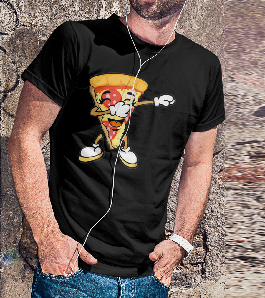 Dabbing Pizza Slice Dance Italian Dab Trend T-Shirt
