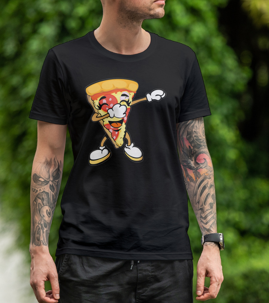 Dabbing Pizza Slice Dance Italian Dab Trend T-Shirt