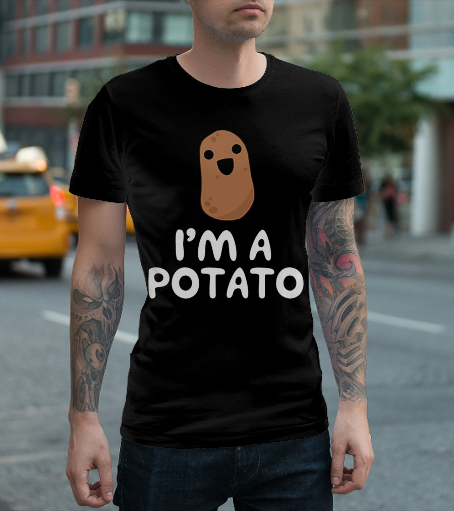 I'm A Potato - Cute Happy Potato Face T-Shirt