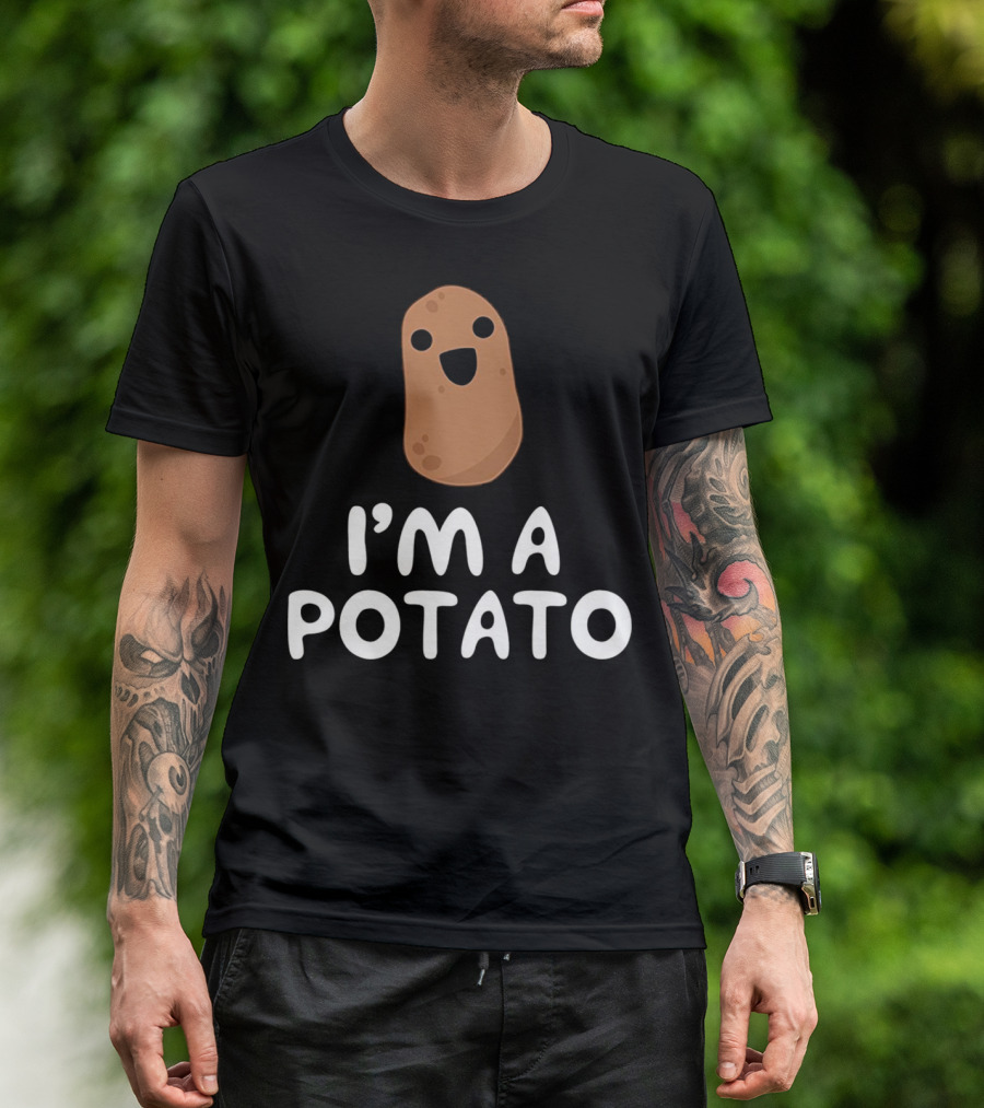I'm A Potato - Cute Happy Potato Face T-Shirt