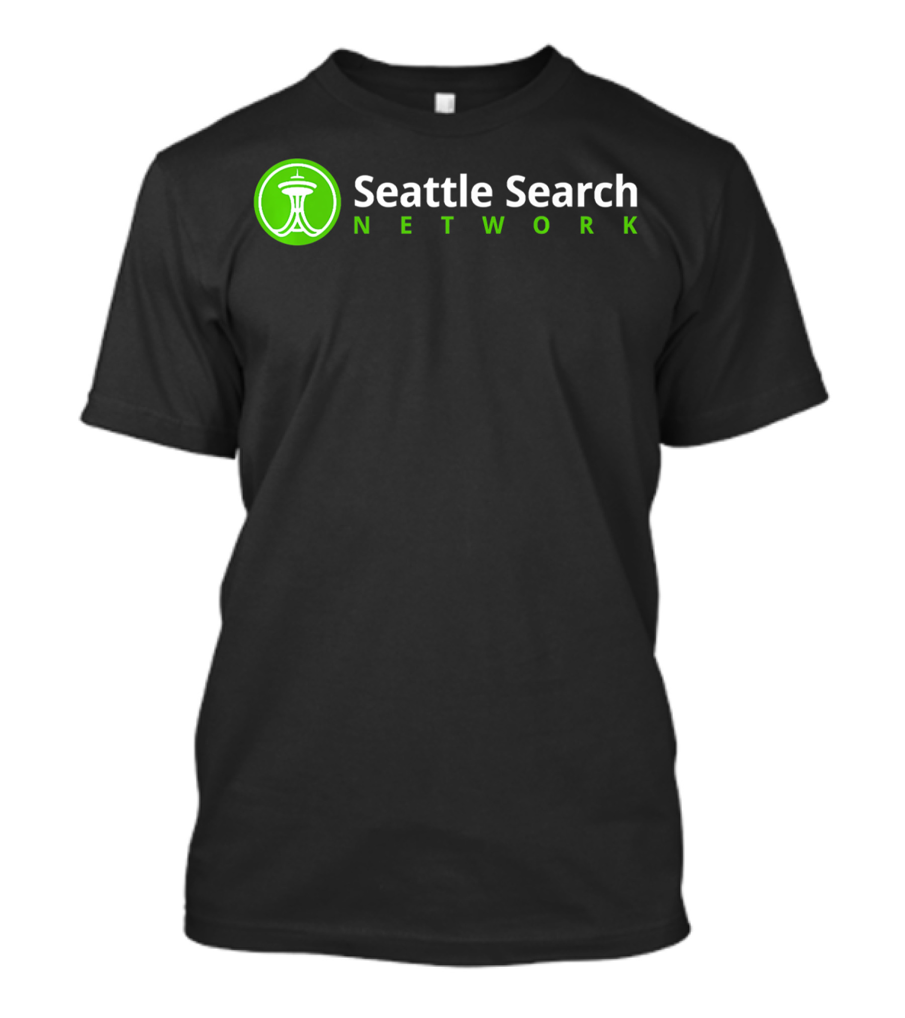 Seattle Search Network Green Space Needle Emblem T-Shirt