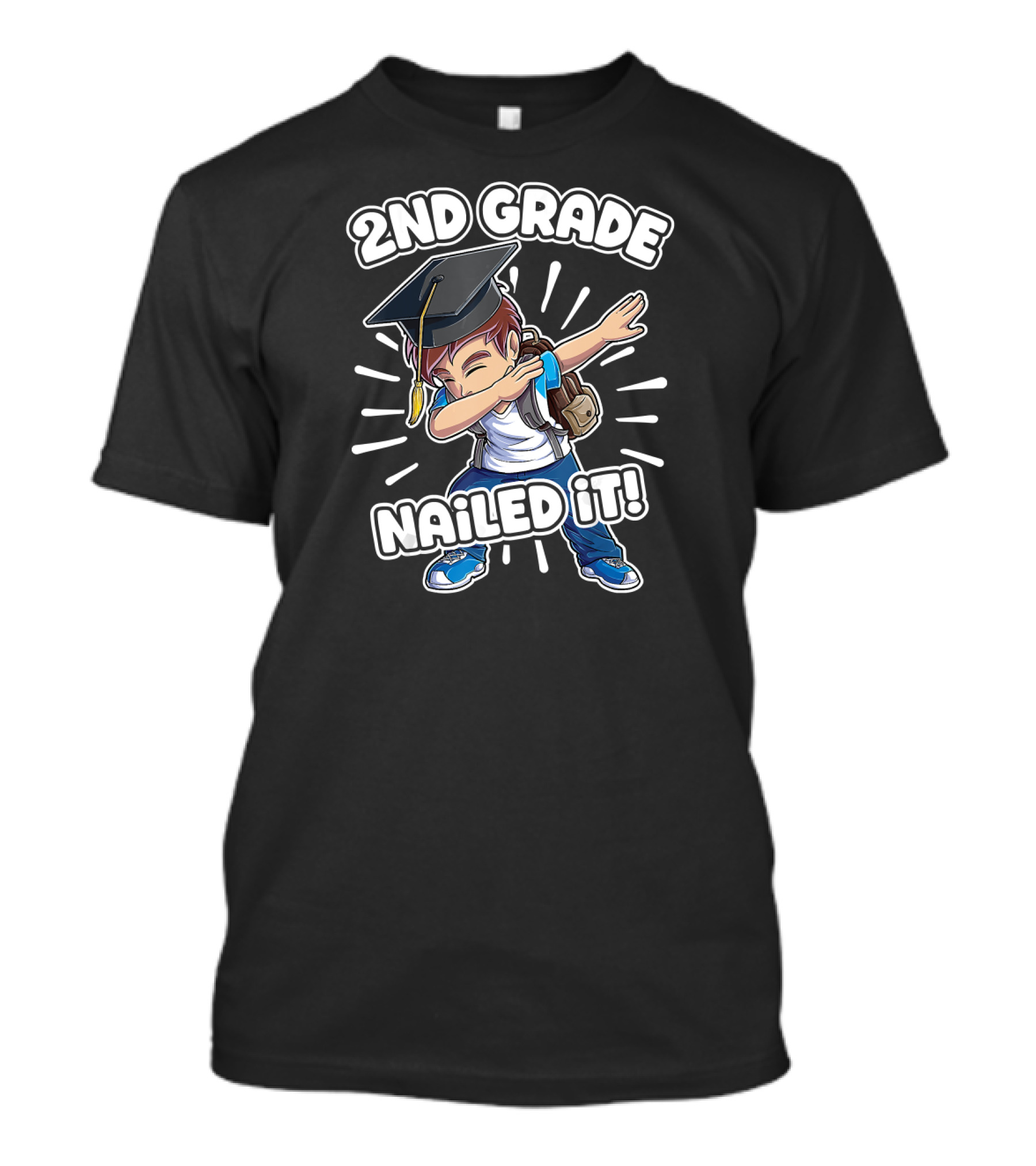 2nd Grade Nailed It Dabbing Graduation Boy 2nd Grade Boys T-Shirt