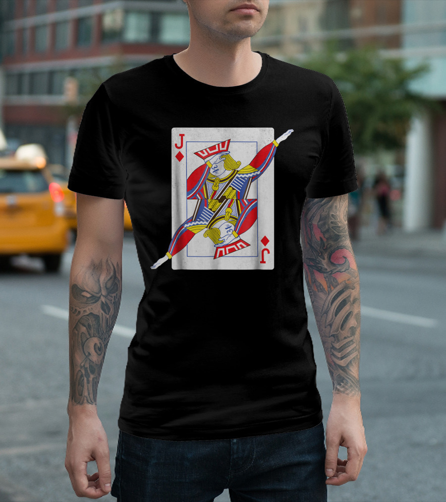 Dabbing Jack of Diamonds Cardistry Magician T-Shirt