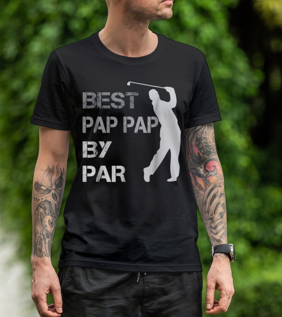 Best Pap Pap By Par Father's Day Golf T-Shirt