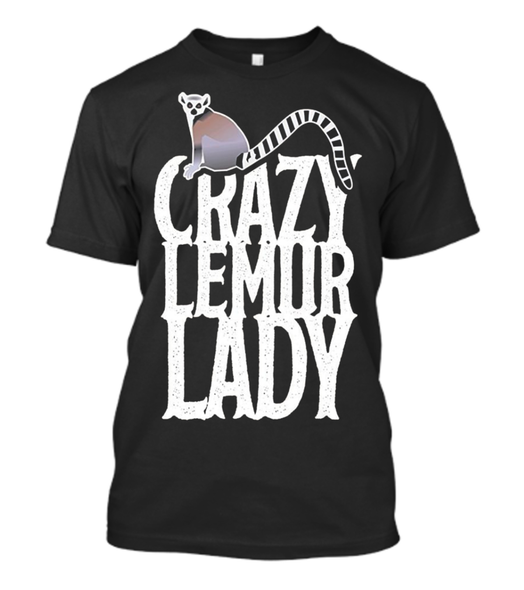 Crazy Lemur Lady Cute Costume Lemurs T-Shirt