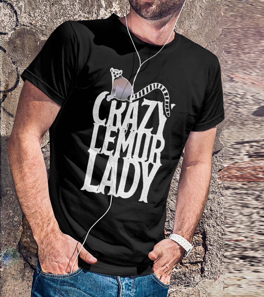 Crazy Lemur Lady Cute Costume Lemurs T-Shirt