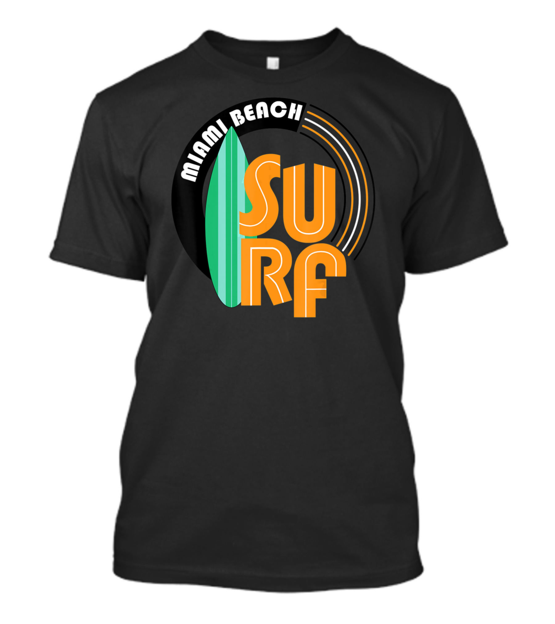 Miami Beach Surf Surfboard T-Shirt