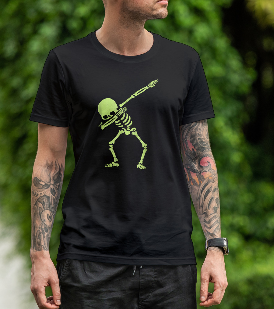Dabbing Skeleton Dab Hip Hop Skull N Glow Skeleton Dance T-Shirt