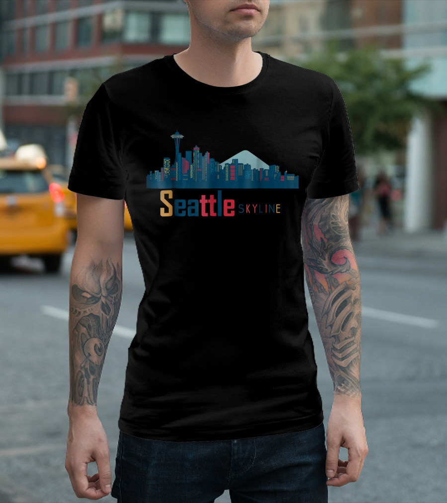 Seattle Washington Skyline Seattle Skyline T-Shirt