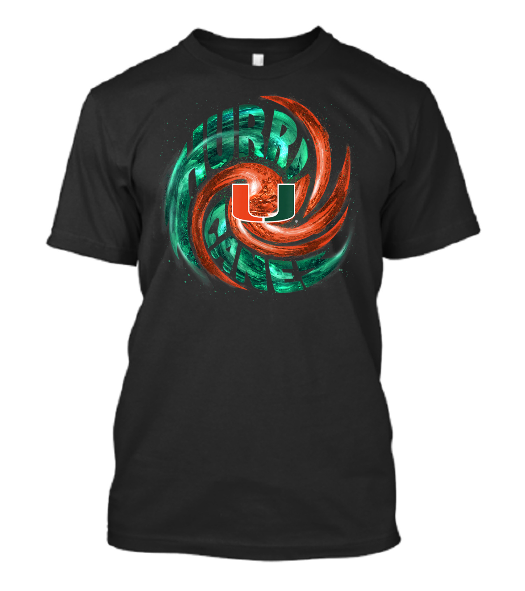 Miami Hurricanes Hurricane Wave U T-Shirt