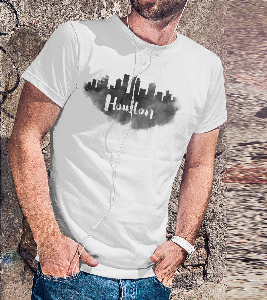 Houston Cityscape Souvenir Skyline Home T-Shirt