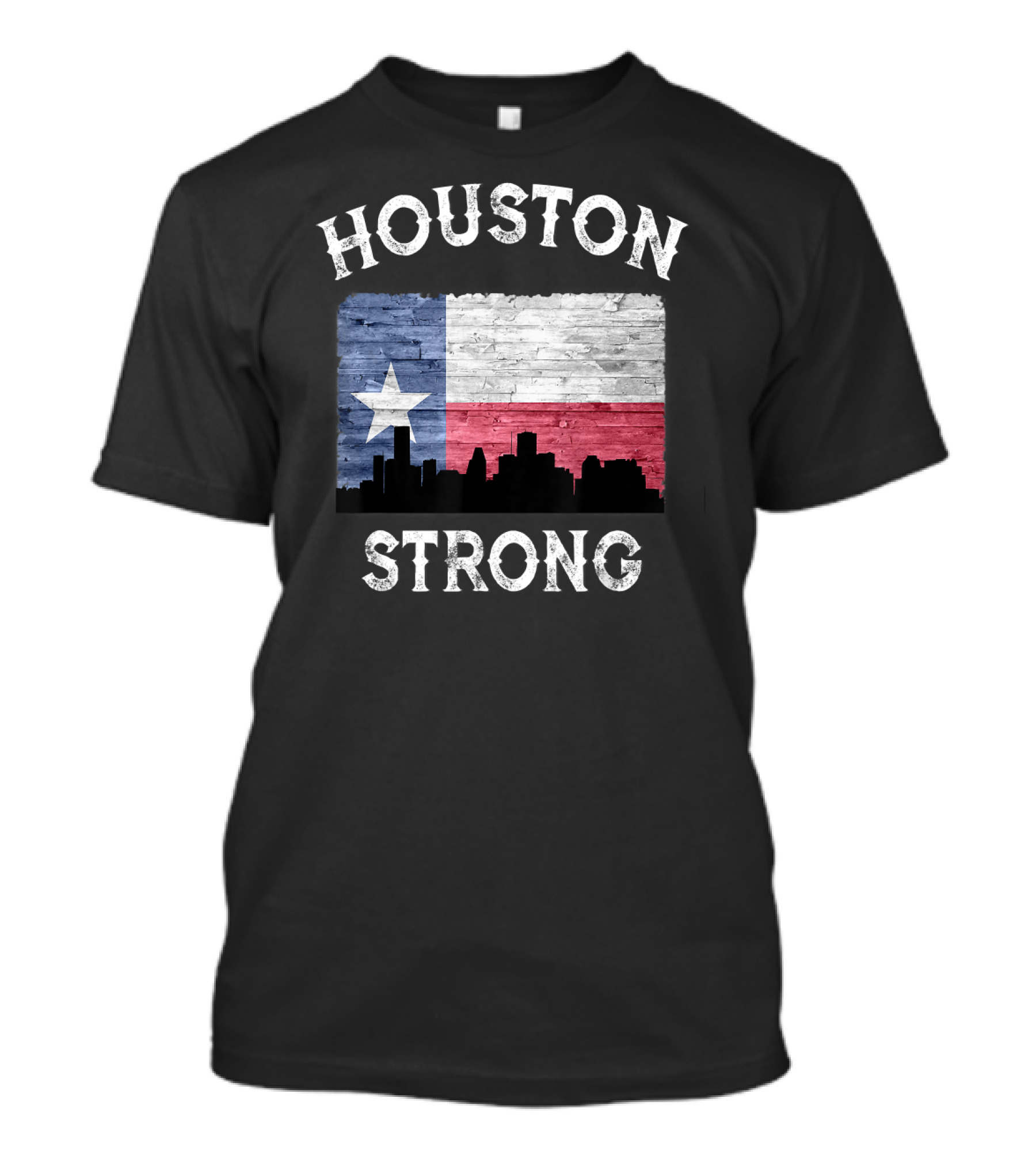 Houston Strong Texas Flag Skyline T-Shirt